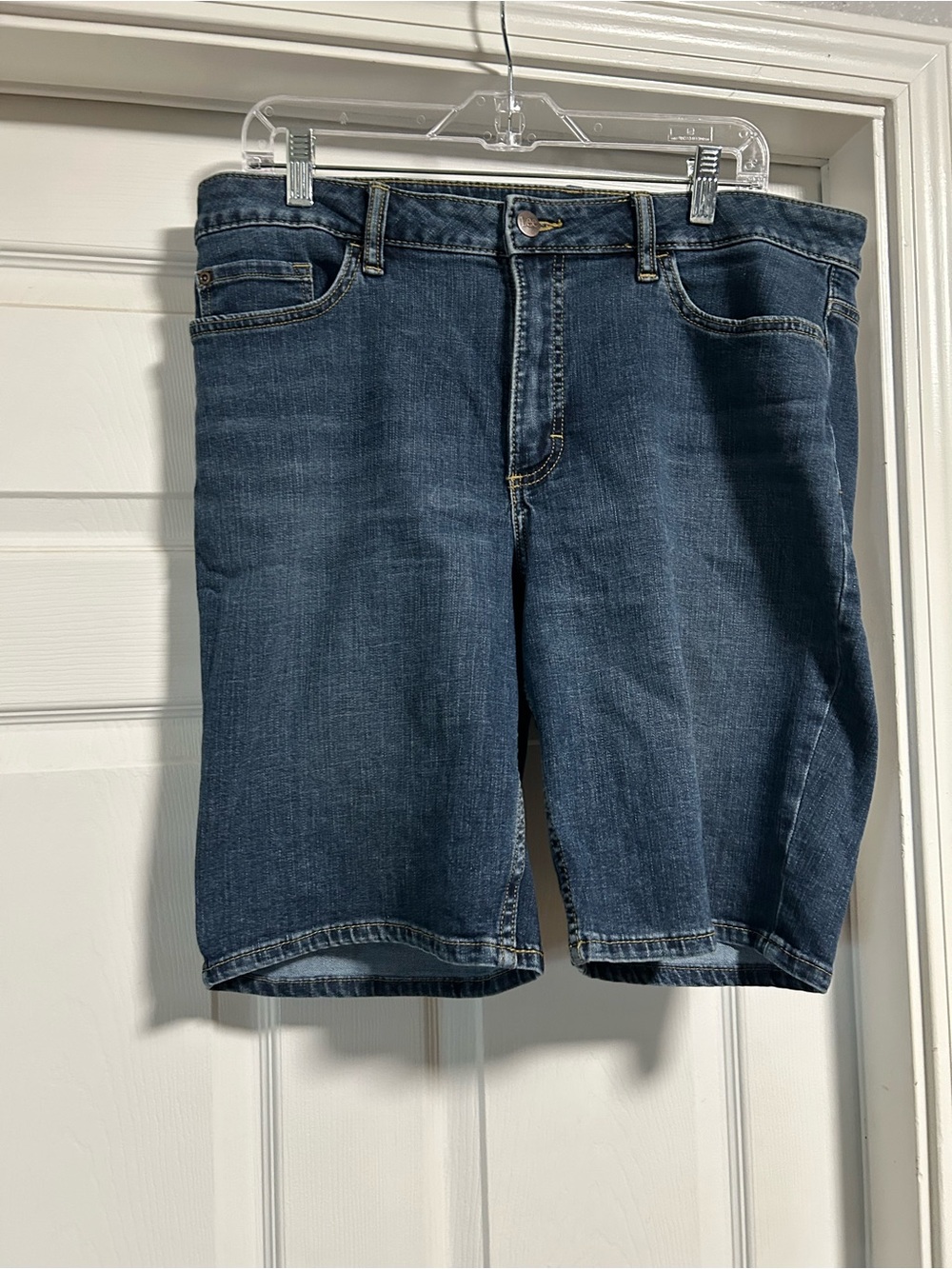 Lee Women’s Classic Medium Blue Denim Bermuda Shorts